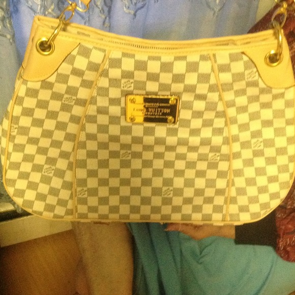 Handbag grey and white