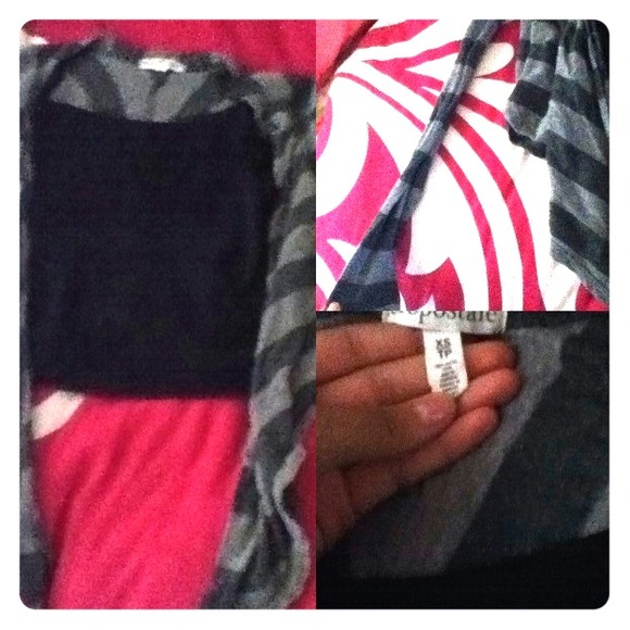 Black and grey cardigan
