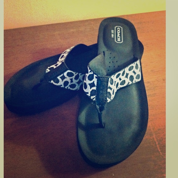 RESERVED TILL 9/10 - Coach Flip Flops