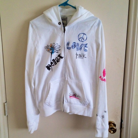 ❌SOLD❌ VS PINK Zip-up Jacket Hoodie