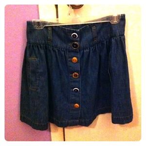 Denim circle skirt