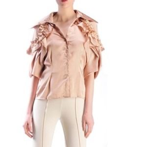 *HostPick Anthropologie RYU gold light jacket