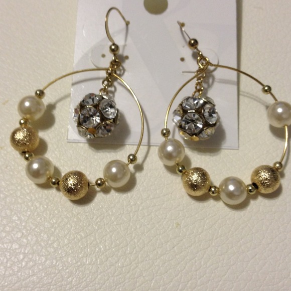 Dangling Hoop Earrings - Picture 1 of 2