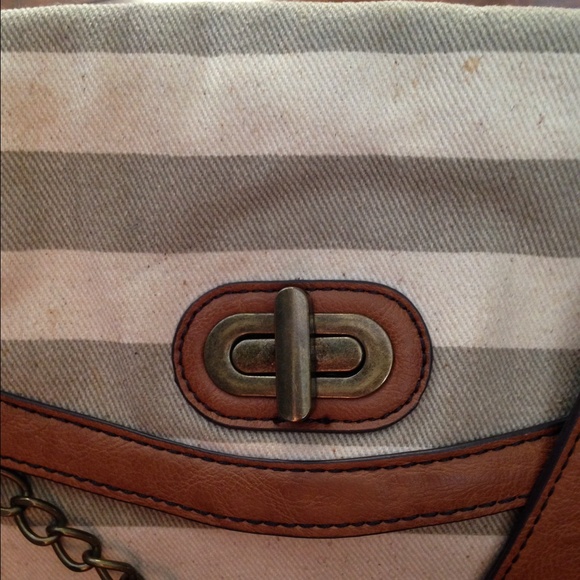 Aldo Canvas Striped Bag - Picture 4 of 4