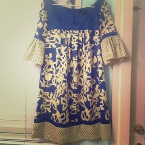 Price reduced! Navy and Cream Max and Cleo dress