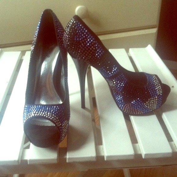 Cute rhinestone heels
