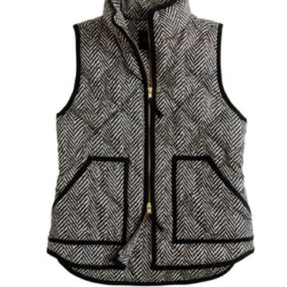 J Crew Herringbone Excursion Vest