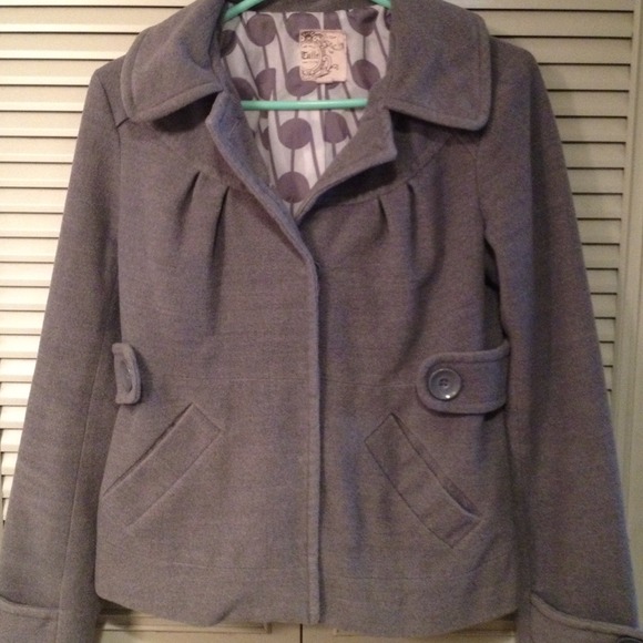 TULLE Grey wool jacket.