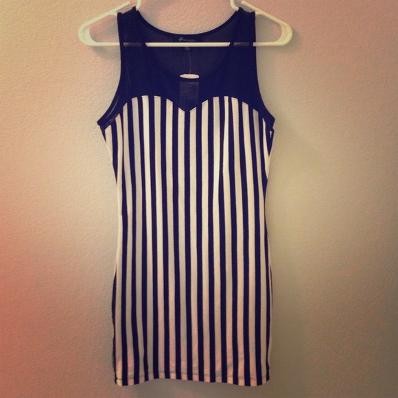 **SOLD** Stripped cock tail dress