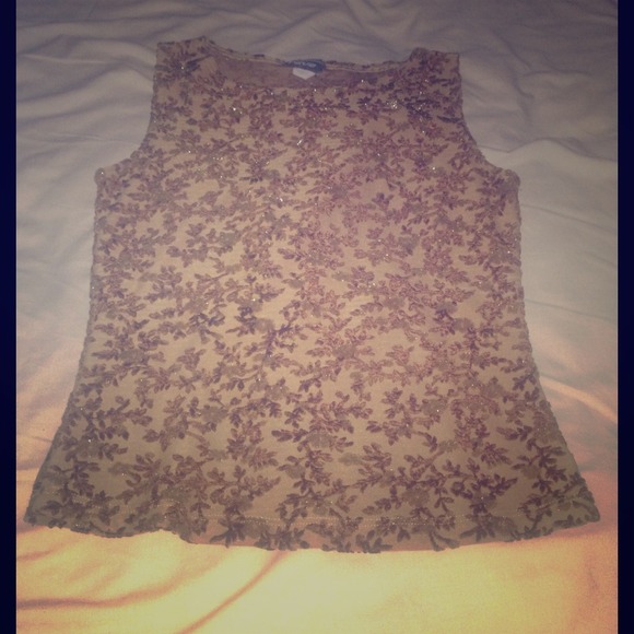 Brown & Tan Shimmery Blouse