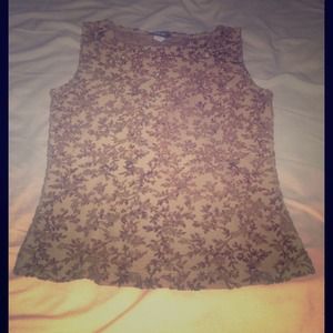 Brown & Tan Shimmery Blouse