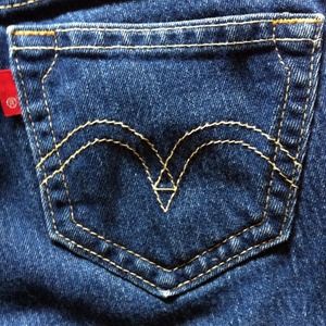 LEVI TOUGH BOOT STRETCH sz:5/32L LOWRISE front.