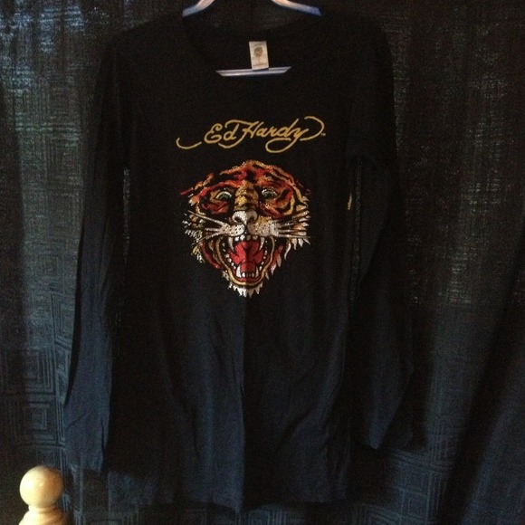 Long sleeve Ed hardy shirt