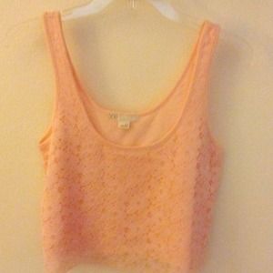Crop top flower patter light pink