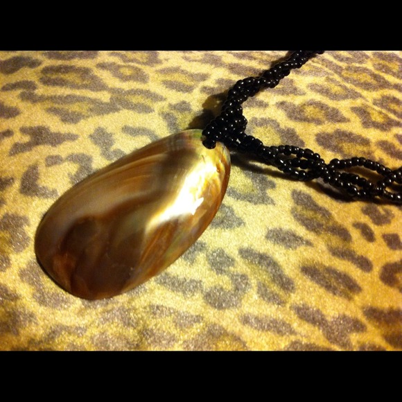 Beaded statement necklace