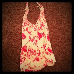 Pink around the neck shirt!