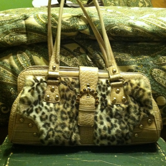 Kathy Van Zeeland cheetah purse