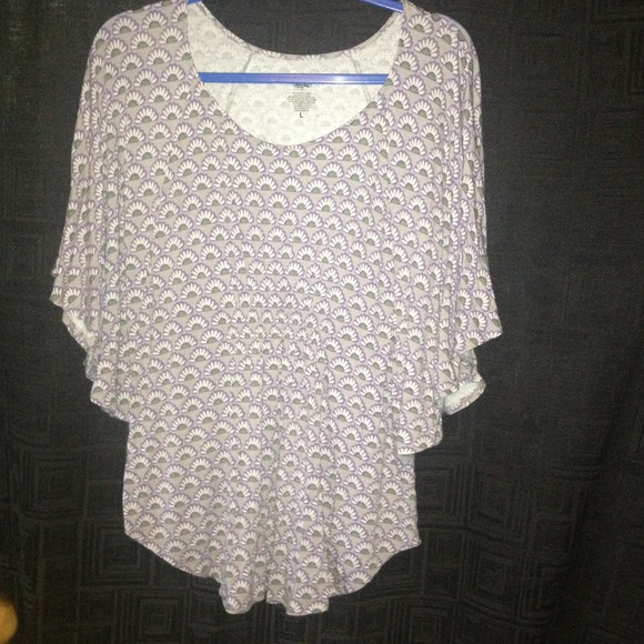Purple and grey short sleeve