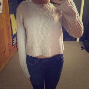 Lavender knit sweater from Wet Seal