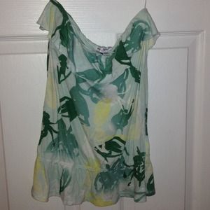 American Eagle floral tube top