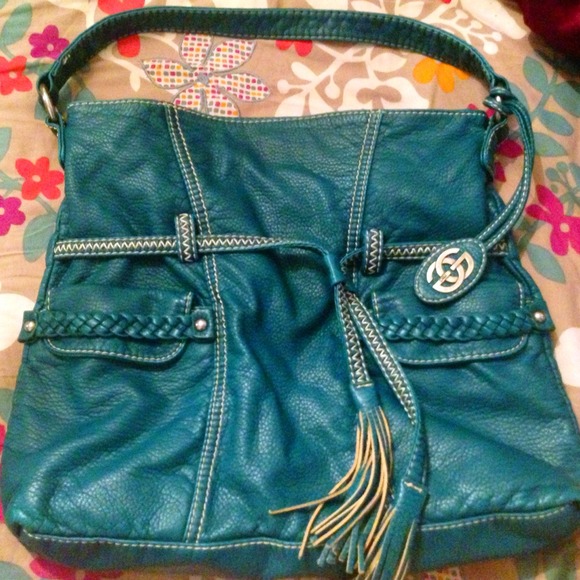 Teal Marc Ecko tote