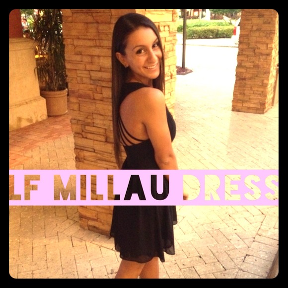 LF millau dress black homecoming party cocktail