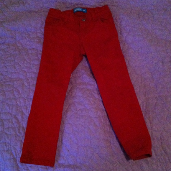 Red old navy skinny jeans 4t