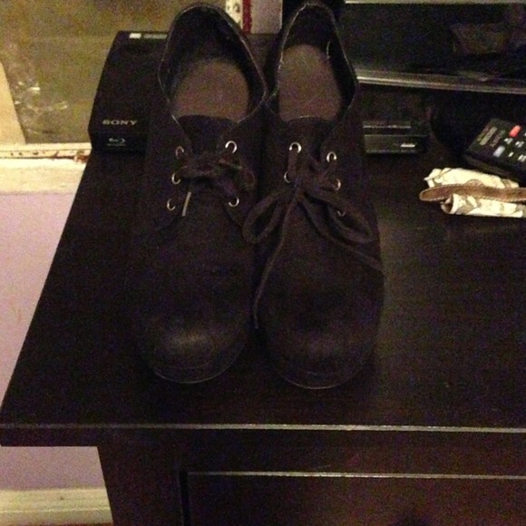 ❌RESERVED❌Pacsun Black Wedges