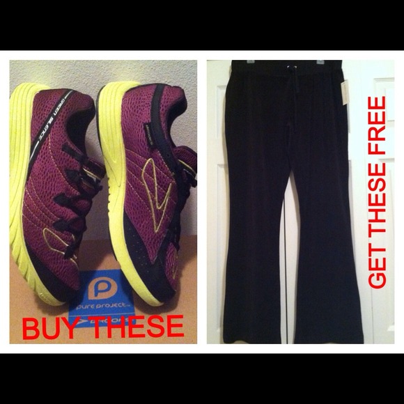 Brooks Sneakers and Black New Velour Pant📍BOGO📍