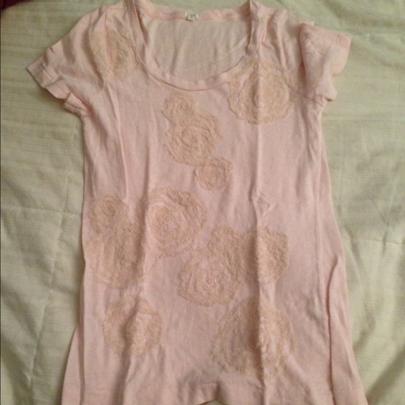Jcrew pink t-shirt