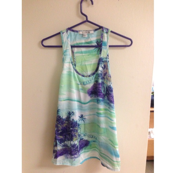 Racerback Blue Top