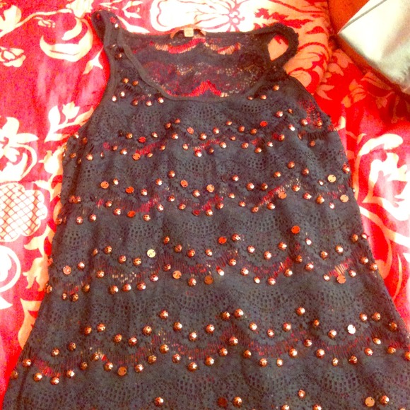 Crochet top with gem detailing