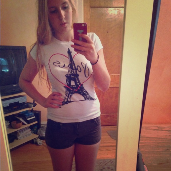 Black Jean Shorts