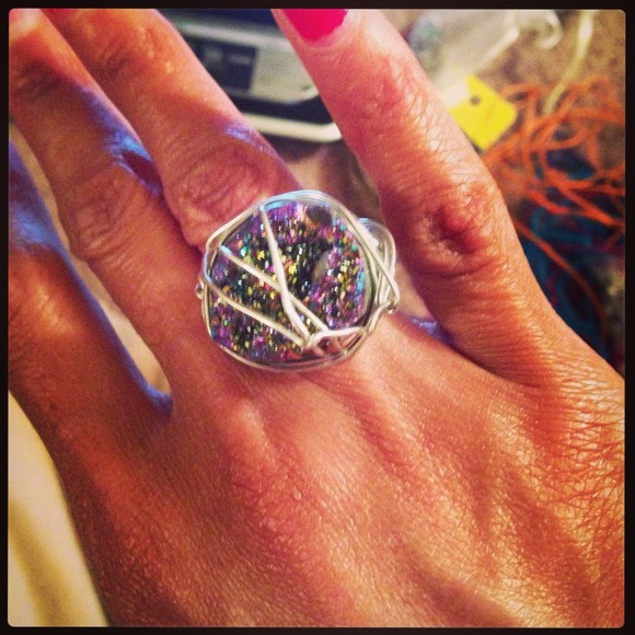 Druzy Quarts Mermaid Wrap Ring