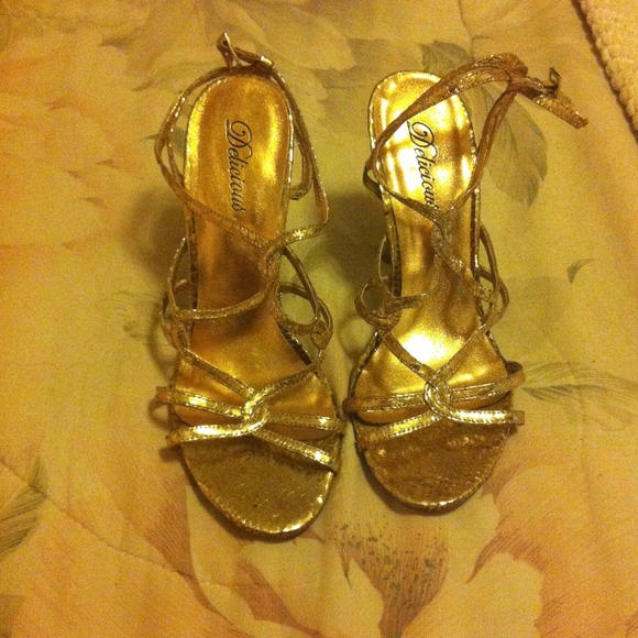 Gold heels