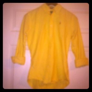 Ralph Lauren women's yellow button up