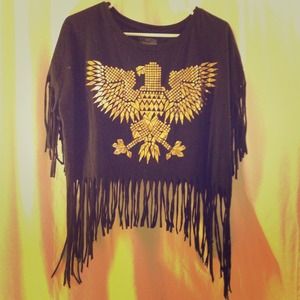 Fringe crop top
