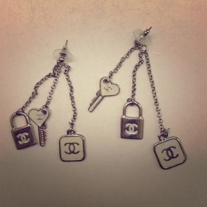 Chanel earrings and headband