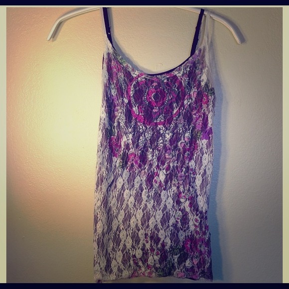 Lace tank top