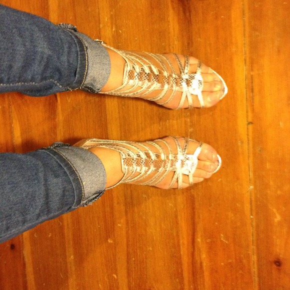 Silver heels!