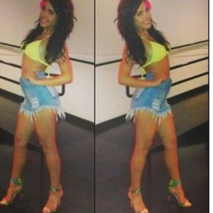 SOLD!!!!! High waisted distressed shorts