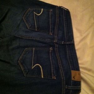American eagle dark wash skinny jeans