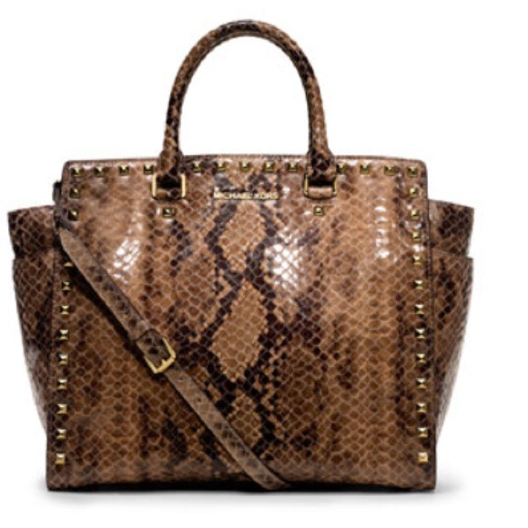 MK Large Selma Snake-Print  BEAUTIFUL ONLY 2 LEFT - Picture 1 of 1