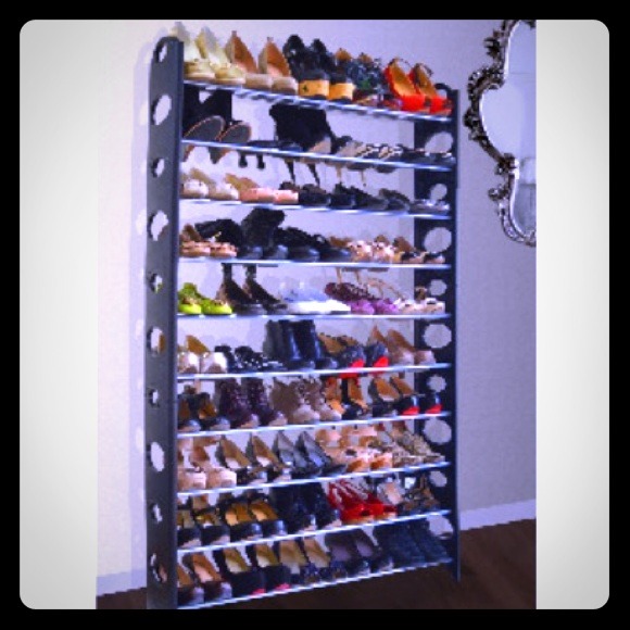50 Pair Shoe Rack in Black