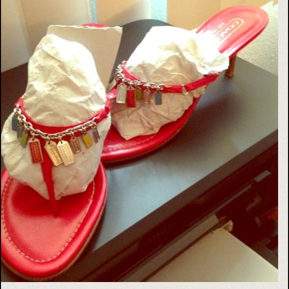 Authentic Coach kitten heels