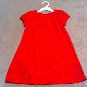 Little girls 4t fuchsia pink & bright orange dress