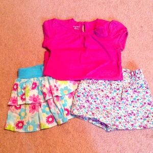 Girls 3 piece outfit set.