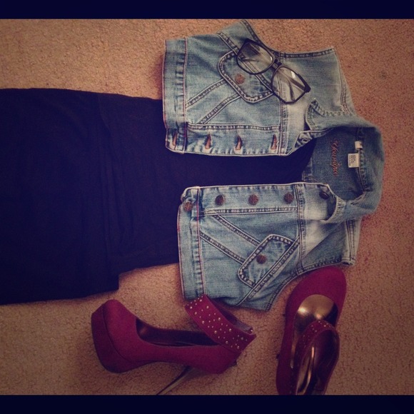 Dark Purple Stilettos