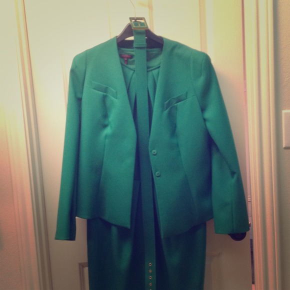 Green Escada Suit