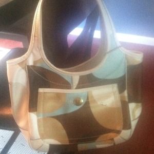 Coach double strap purse.